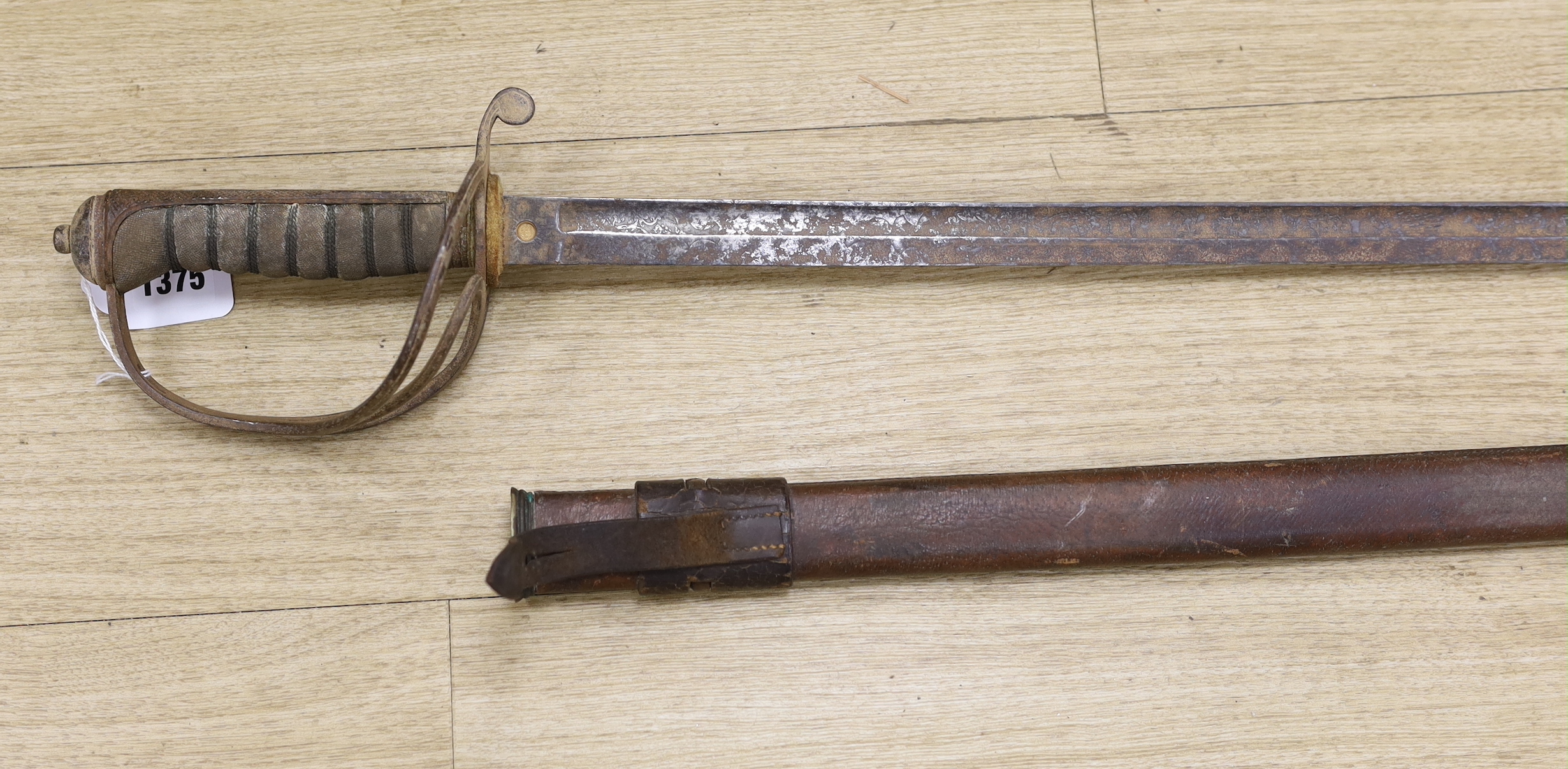 A Rob Mole & Sons of Birmingham sword and scabbard